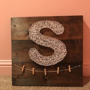 initial string art